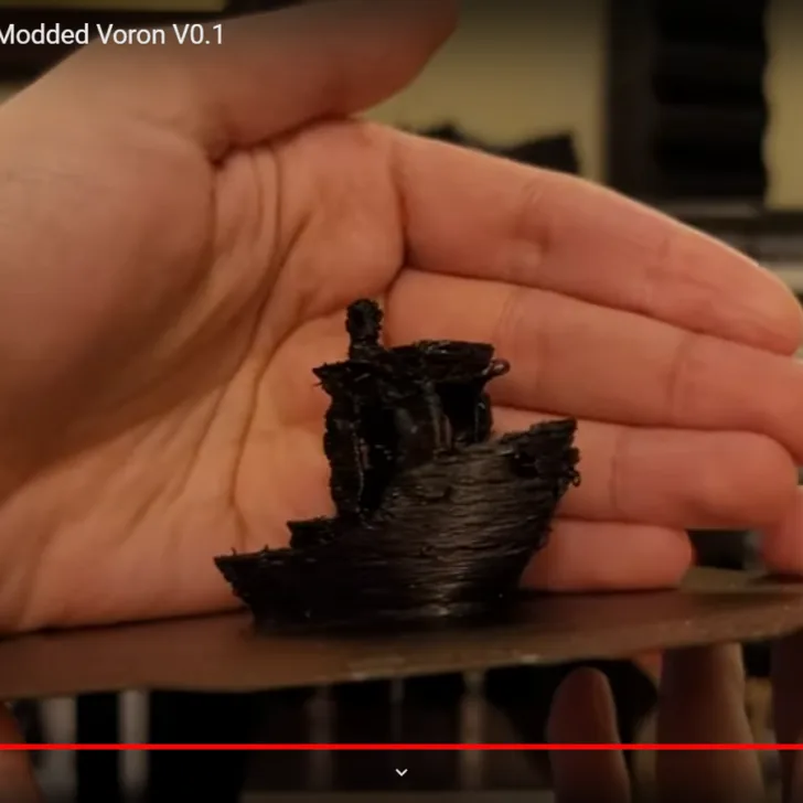 fastest benchy is a messy looking 3d print